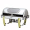 精工 S6701-1 可视镀金长方型宴会餐炉 自助餐炉