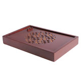 鲤光 LGT02 餐具盒(雕花，红木色)