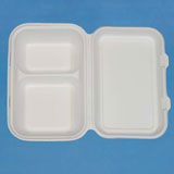 绿洲 LZ-P-SH02 2格锁盒 饭盒 餐盒 一次性餐具