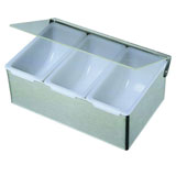 （三格）塑钢调味盒 调味箱