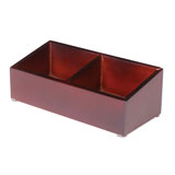 豪特尔 HT0029 两格钭口茶包盒（红木色）