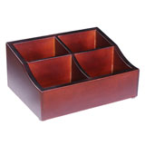 豪特尔 HT0010 四格茶包盒（红木色）