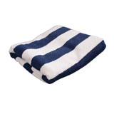 恒安 21S色织蓝白条浴巾